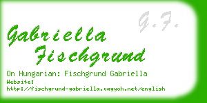 gabriella fischgrund business card